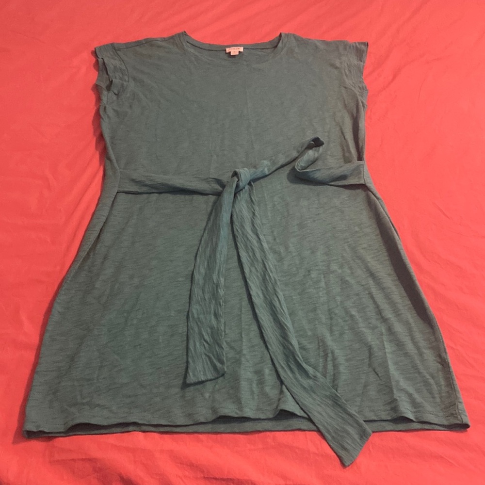J.Crew turquoise shift dress